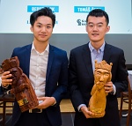 Ding Liren and Thai Dai Van Nguyen triumphing